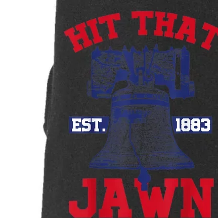 Hit That Jawn - Philadelphia Philly Baseball Funny Saying Doggie 3-End Fleece Hoodie