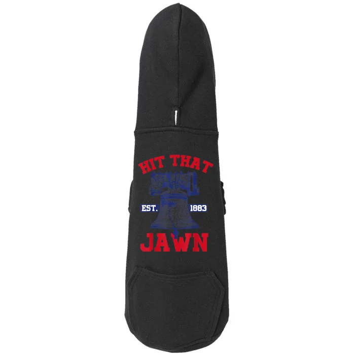 Hit That Jawn - Philadelphia Philly Baseball Funny Saying Doggie 3-End Fleece Hoodie