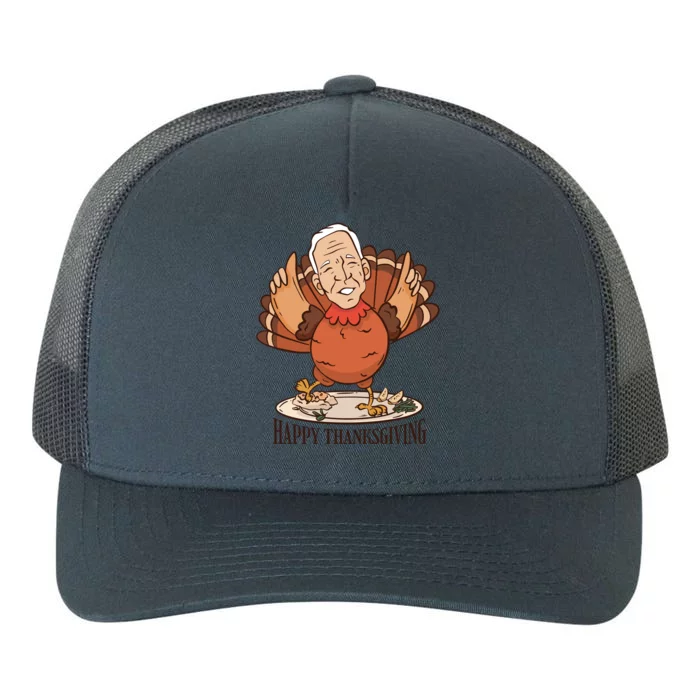 Happy Thanksgiving Joe Bide Turkey Yupoong Adult 5-Panel Trucker Hat