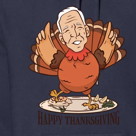 Happy Thanksgiving Joe Bide Turkey Premium Hoodie