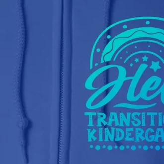 Hello Transitional Kindergarten Teacher Team Gift Full Zip Hoodie