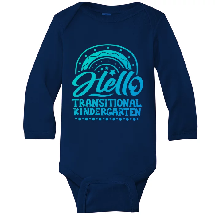 Hello Transitional Kindergarten Teacher Team Gift Baby Long Sleeve Bodysuit