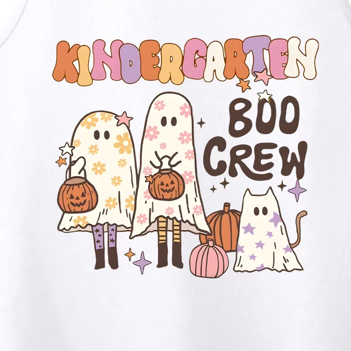 Halloween Teacher Kindergarten Boo Crew Performance Tank