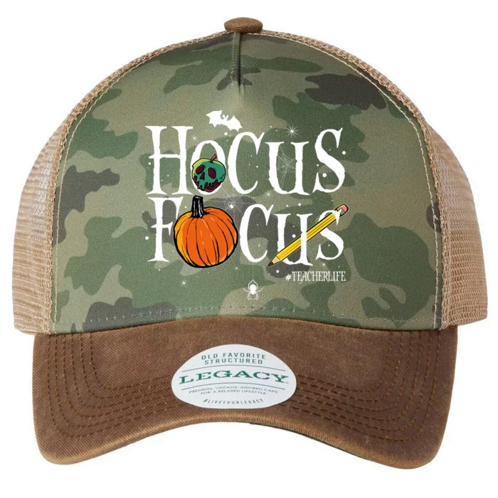 Halloween #Teacher Life Hocus Focus Legacy Tie Dye Trucker Hat