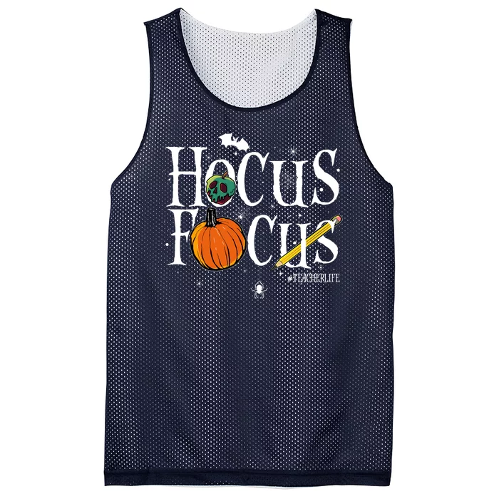 Halloween #Teacher Life Hocus Focus Mesh Reversible Basketball Jersey Tank