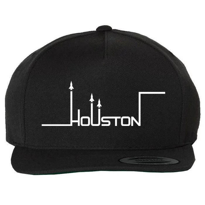 Houston Texas Lift Off Logo Wool Snapback Cap