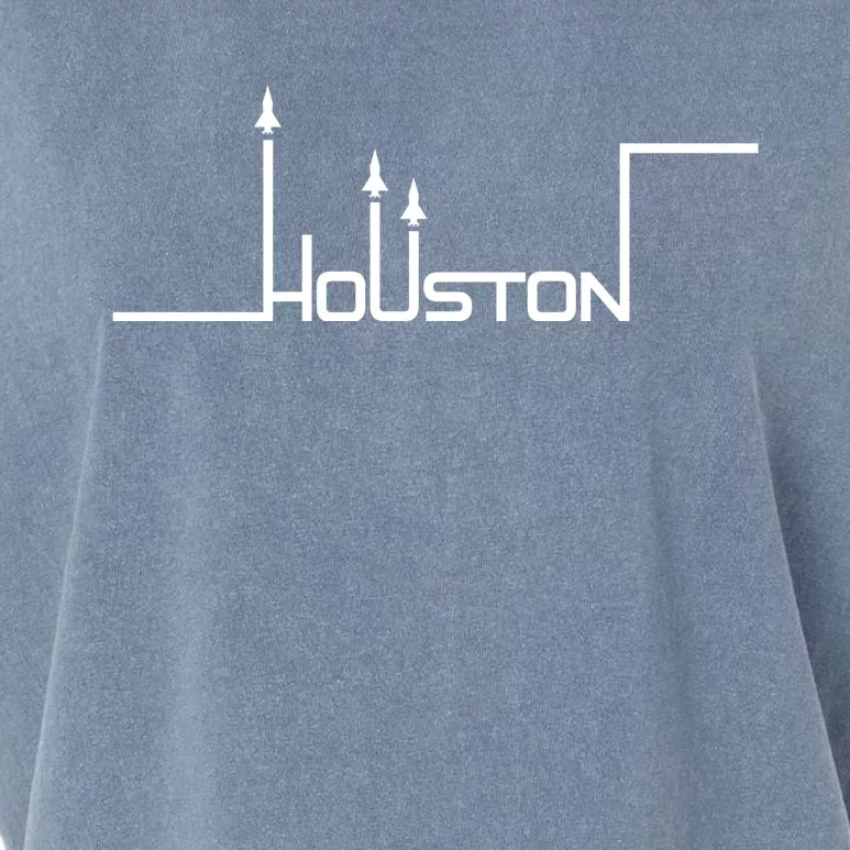 Houston Texas Lift Off Logo Garment-Dyed Women's Muscle Tee