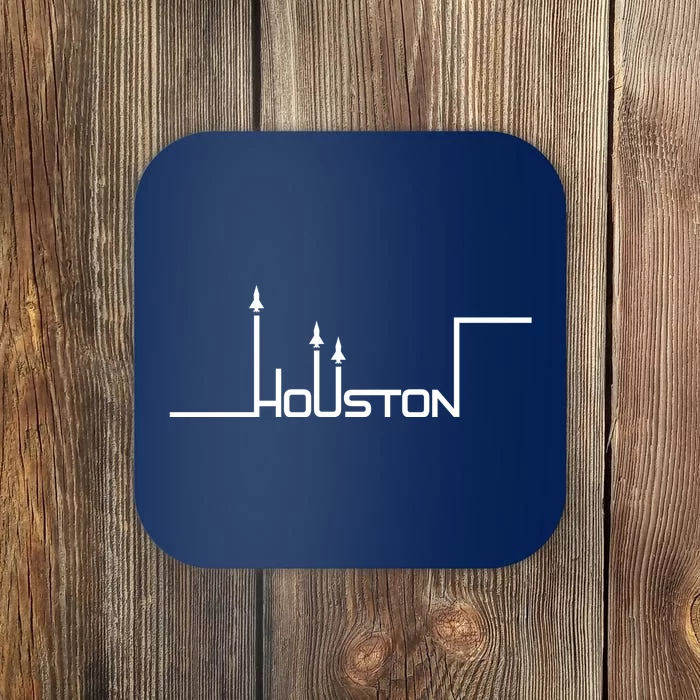 Houston Texas Lift Off Logo Coaster