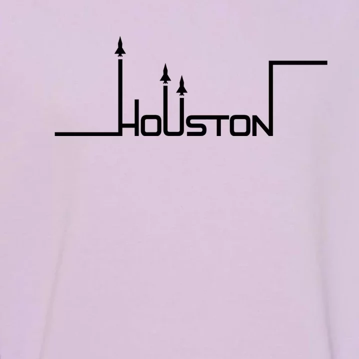 Houston Texas Lift Off Logo Garment-Dyed Sweatshirt