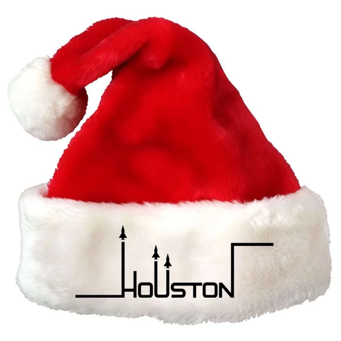 Houston Texas Lift Off Logo Premium Christmas Santa Hat