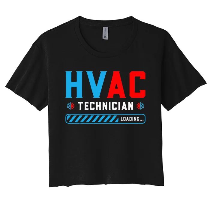 Hvac Tech Loading Future Hvac Tech Technician In Training Women's Crop Top Tee