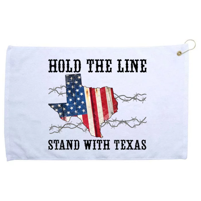 Hold The Line Stand With Texas Grommeted Golf Towel