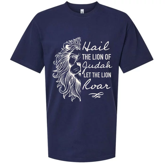 Hail The Lion Of Judah Sueded Cloud Jersey T-Shirt