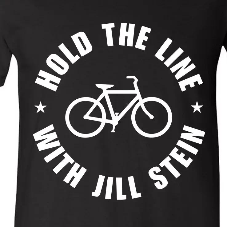 Hold The Line With Jill Stein V-Neck T-Shirt