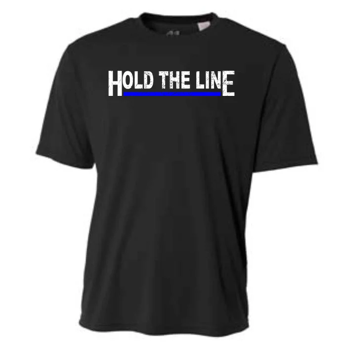 Hold The Line Quote Cooling Performance Crew T-Shirt