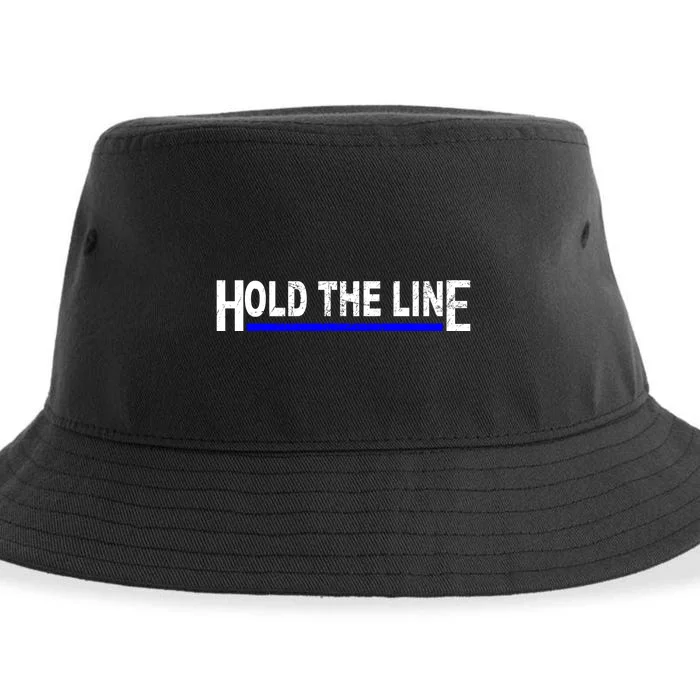 Hold The Line Quote Sustainable Bucket Hat