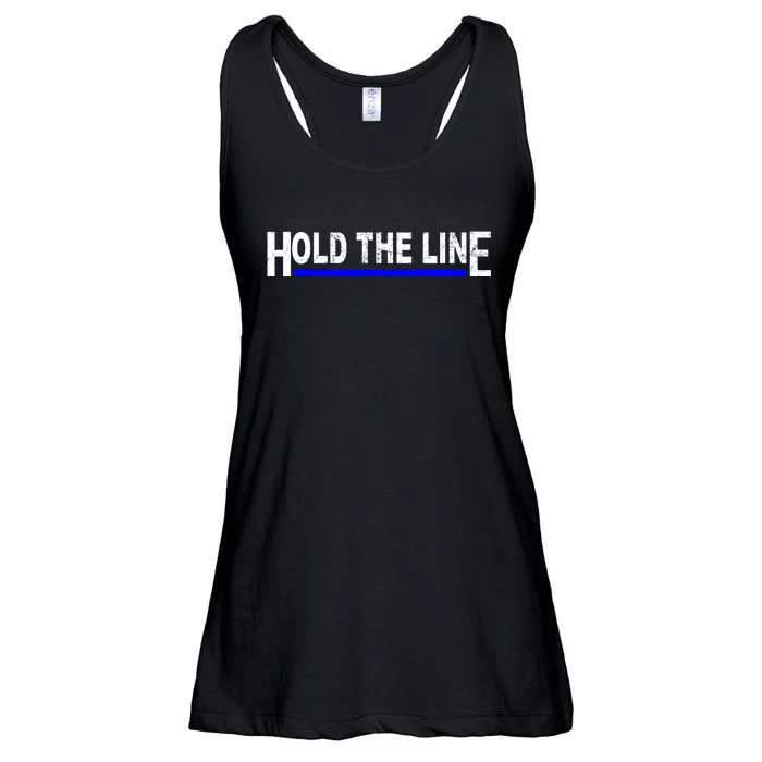 Hold The Line Quote Ladies Essential Flowy Tank