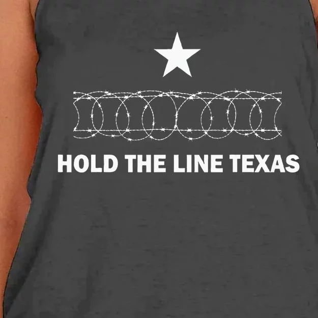 Hold The Line Texas Women's Knotted Racerback Tank