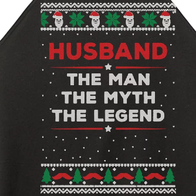 Husband The Man Myth The Legend Ugly Christmas Sweater Women’s Perfect Tri Rocker Tank