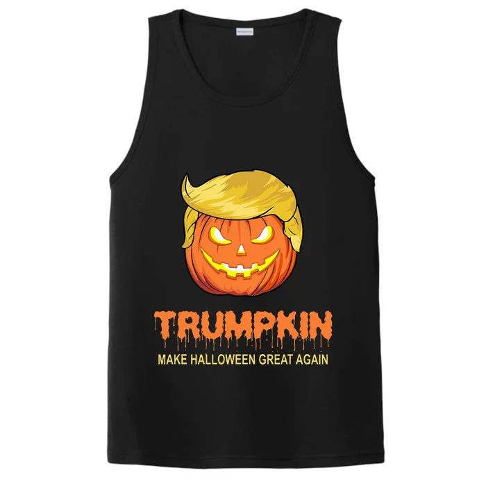 Halloween Trumpkin Make Halloween Great Again Performance Tank