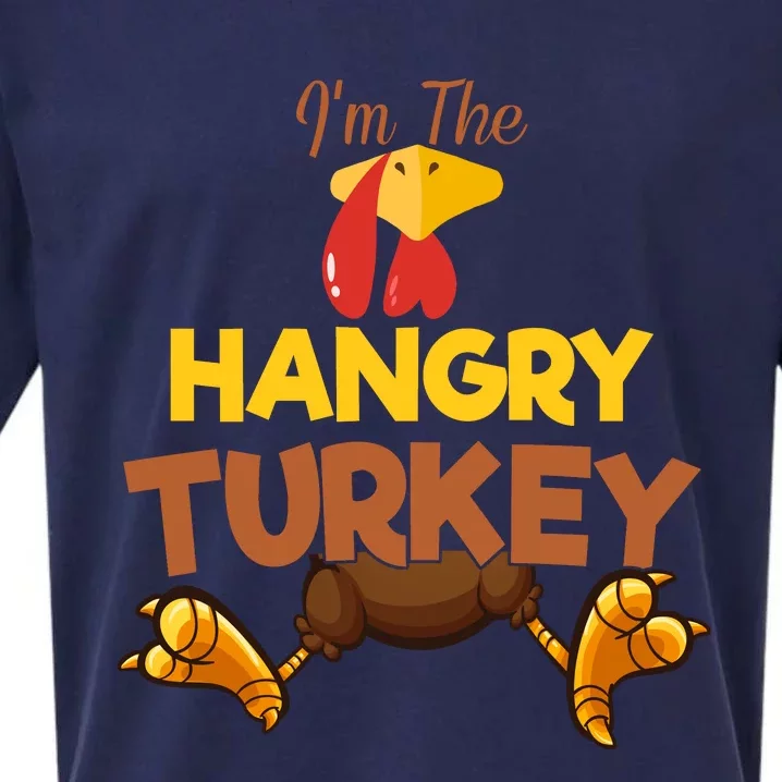 Hangry Turkey Matching Family Group Thanksgiving Gifts Sueded Cloud Jersey T-Shirt