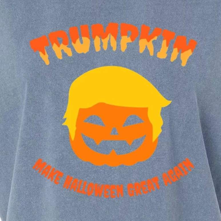 Halloween Trumpkin Make Halloween Great Again Donald Trump Garment-Dyed Women's Muscle Tee