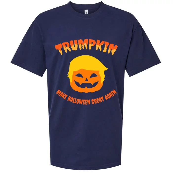 Halloween Trumpkin Make Halloween Great Again Donald Trump Sueded Cloud Jersey T-Shirt