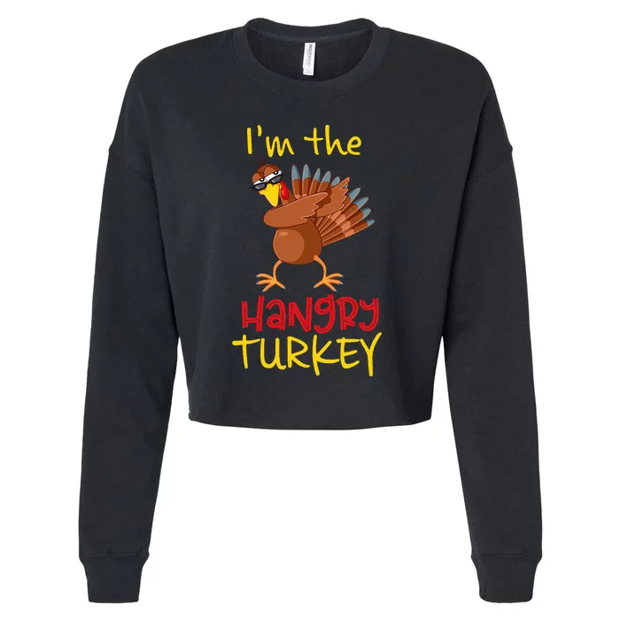 Hangry Turkey Matching Family Group Thanksgiving Party Cropped Pullover Crew