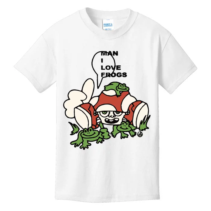 Honey Tv Man I Love Frog Kids T-Shirt