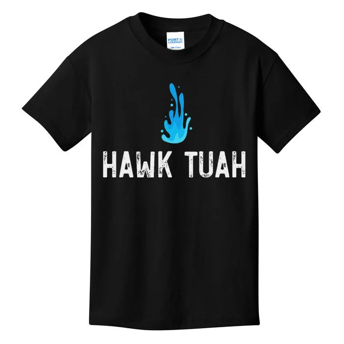 Hawk Tuah Meme Hawk Tuah Viral Saying Hawk Tuah Kids T-Shirt