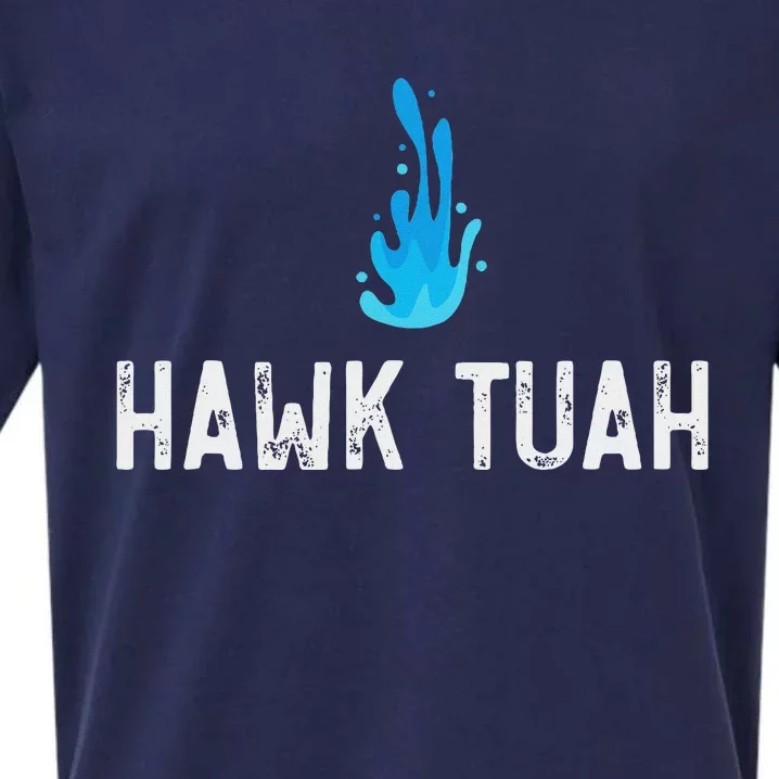 Hawk Tuah Meme Hawk Tuah Viral Saying Hawk Tuah Sueded Cloud Jersey T-Shirt