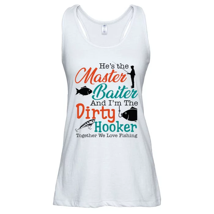 HeS The Master Baiter And IM The Dirty Fishing Ladies Essential Flowy Tank