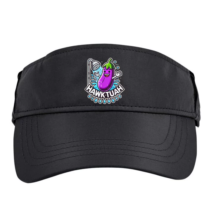 Hawk Tuah Meme Eggplant Joke Funny Huck Tuah Gift Adult Drive Performance Visor