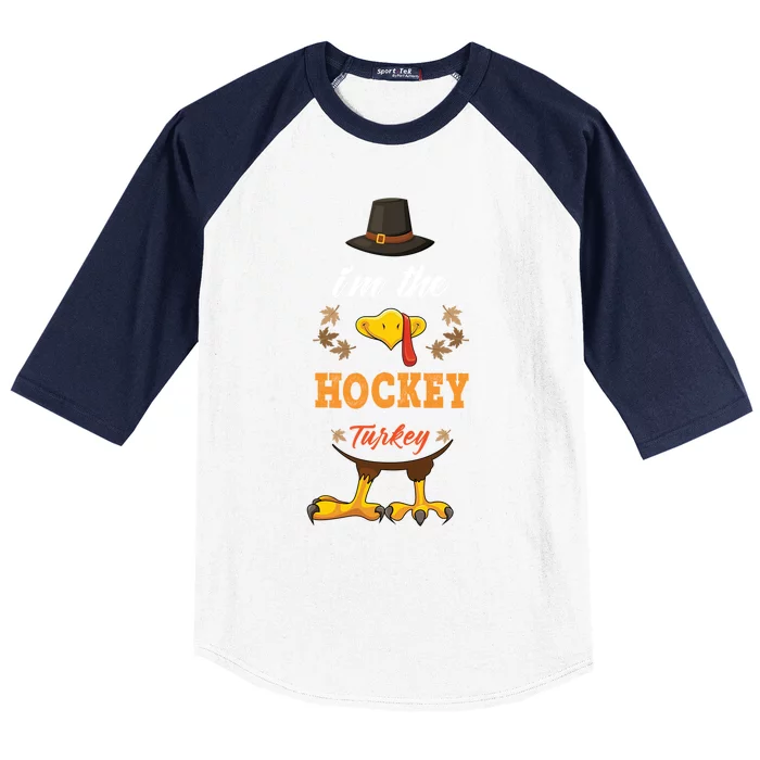 Hockey Turkey Matching Thanksgiving Outfits Couples Pjs Cool Gift Baseball Sleeve Shirt