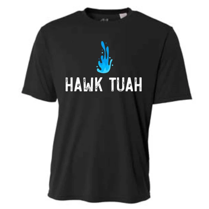 Hawk Tuah Meme Hawk Tuah Viral Saying Hawk Tuah Cooling Performance Crew T-Shirt