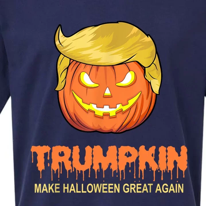 Halloween Trumpkin Make Halloween Great Again Sueded Cloud Jersey T-Shirt