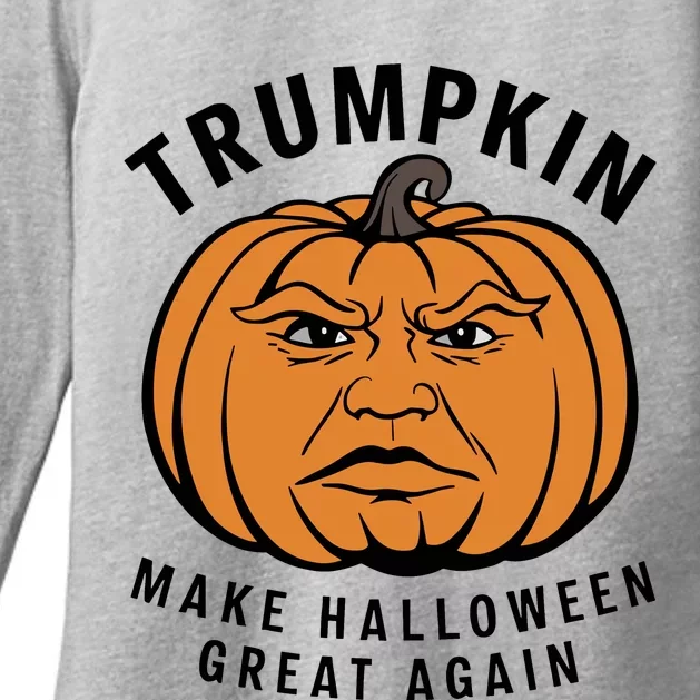 Halloween Trumpkin Make Halloween Great Again Womens CVC Long Sleeve Shirt