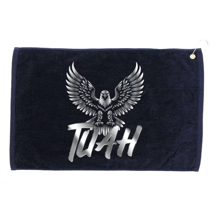 Hawk Tuah Metal Hawk Eagle Grommeted Golf Towel