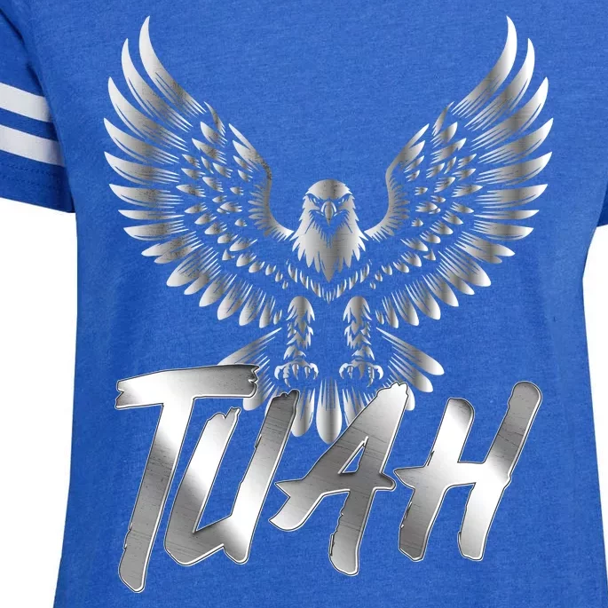 Hawk Tuah Metal Hawk Eagle Enza Ladies Jersey Football T-Shirt