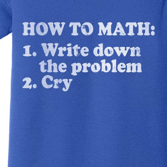 How To Math Write Down The Problem And Cry Baby Bodysuit