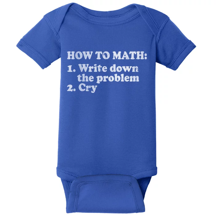 How To Math Write Down The Problem And Cry Baby Bodysuit