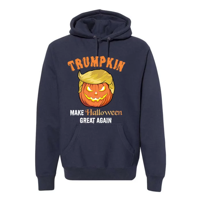 Halloween Trumpkin Make Halloween Great Again Premium Hoodie