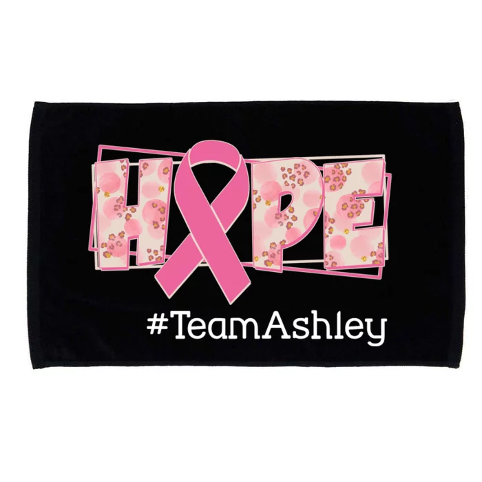 Hope Team Name Custom Breast Cancer Awareness Microfiber Hand Towel