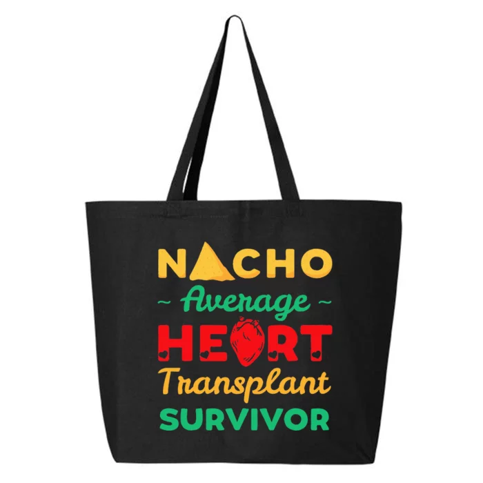 Heart Transplant Nacho Lover Survivor Cardiac Orthotopic 25L Jumbo Tote