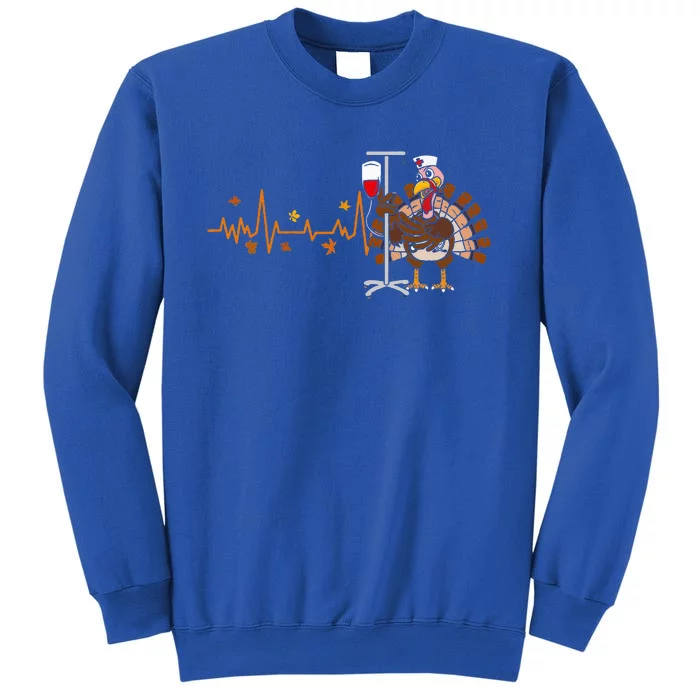 Heartbeat Turkey Nurse Thanksgiving  Fall RN ICU ER Sweatshirt