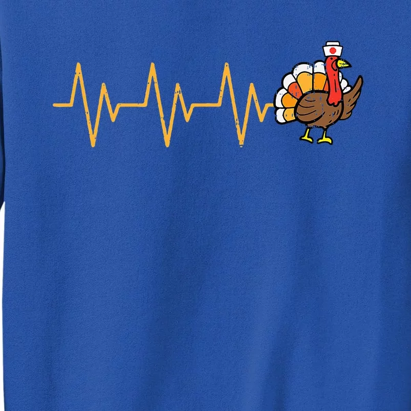 Heartbeat Turkey Nurse Thanksgiving Fall RN ICU ER Sweatshirt