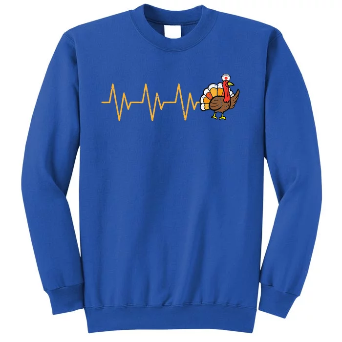 Heartbeat Turkey Nurse Thanksgiving Fall RN ICU ER Sweatshirt