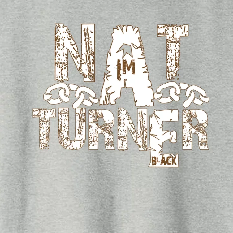 Historically Tee Nat Turner Cute Gift Blue Small Women's Crop Top Tee