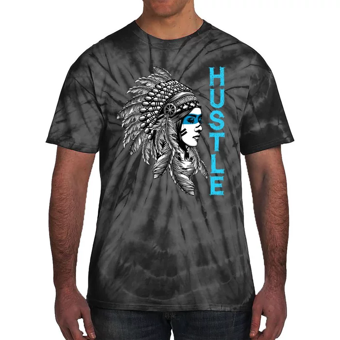 Hustle Tee Native American Indian Girl Rap Lover Christmas Tie-Dye T-Shirt