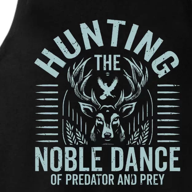 Hunting The Noble Dance Of Predator And Prey Hunting Ladies Tri-Blend Wicking Tank